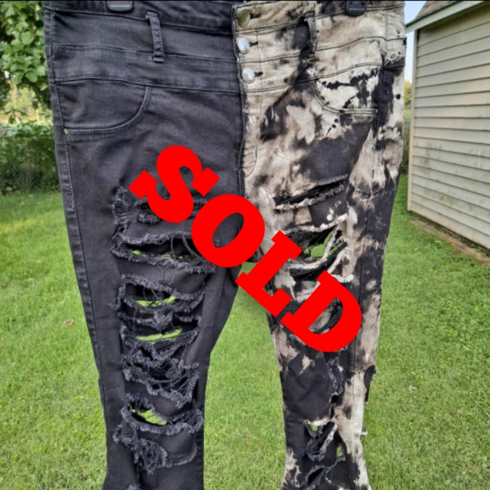 SOLD- black acide washed